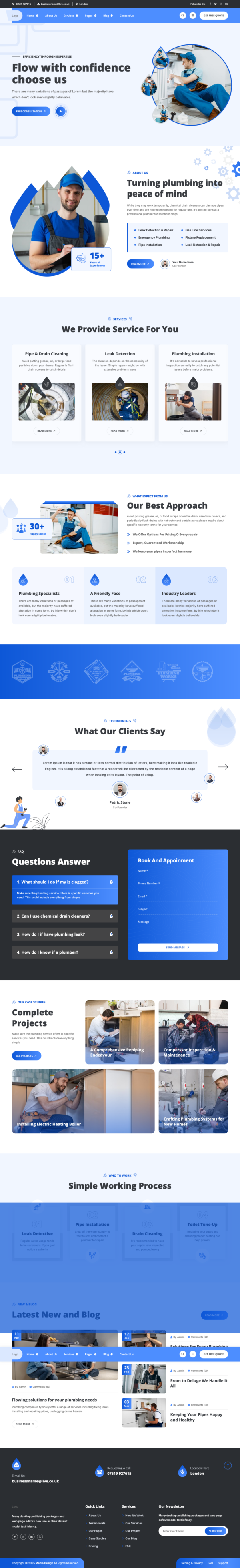 Plumbing Website Template